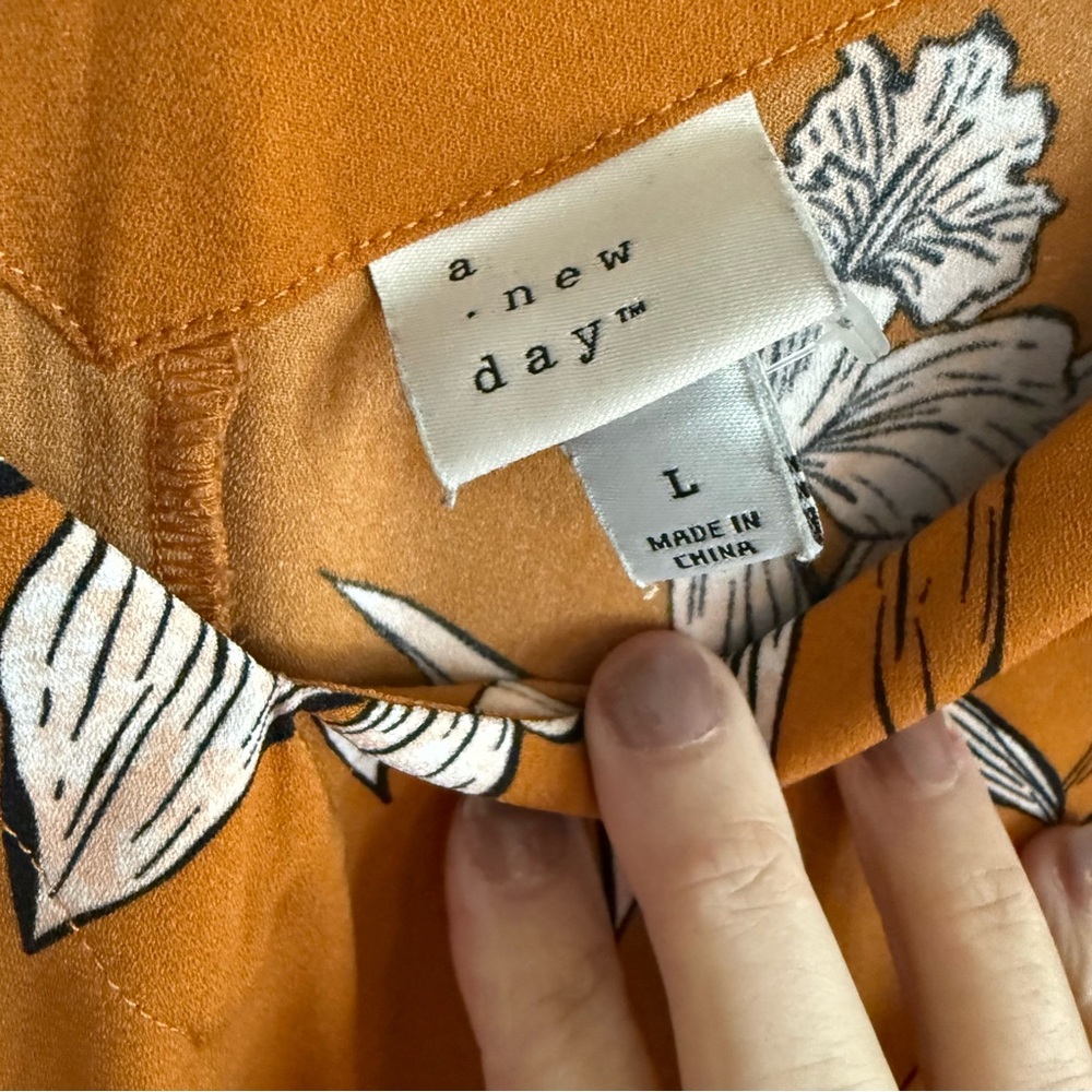 A New Day Yellow Floral Mini Dress - Picture 5 of 6